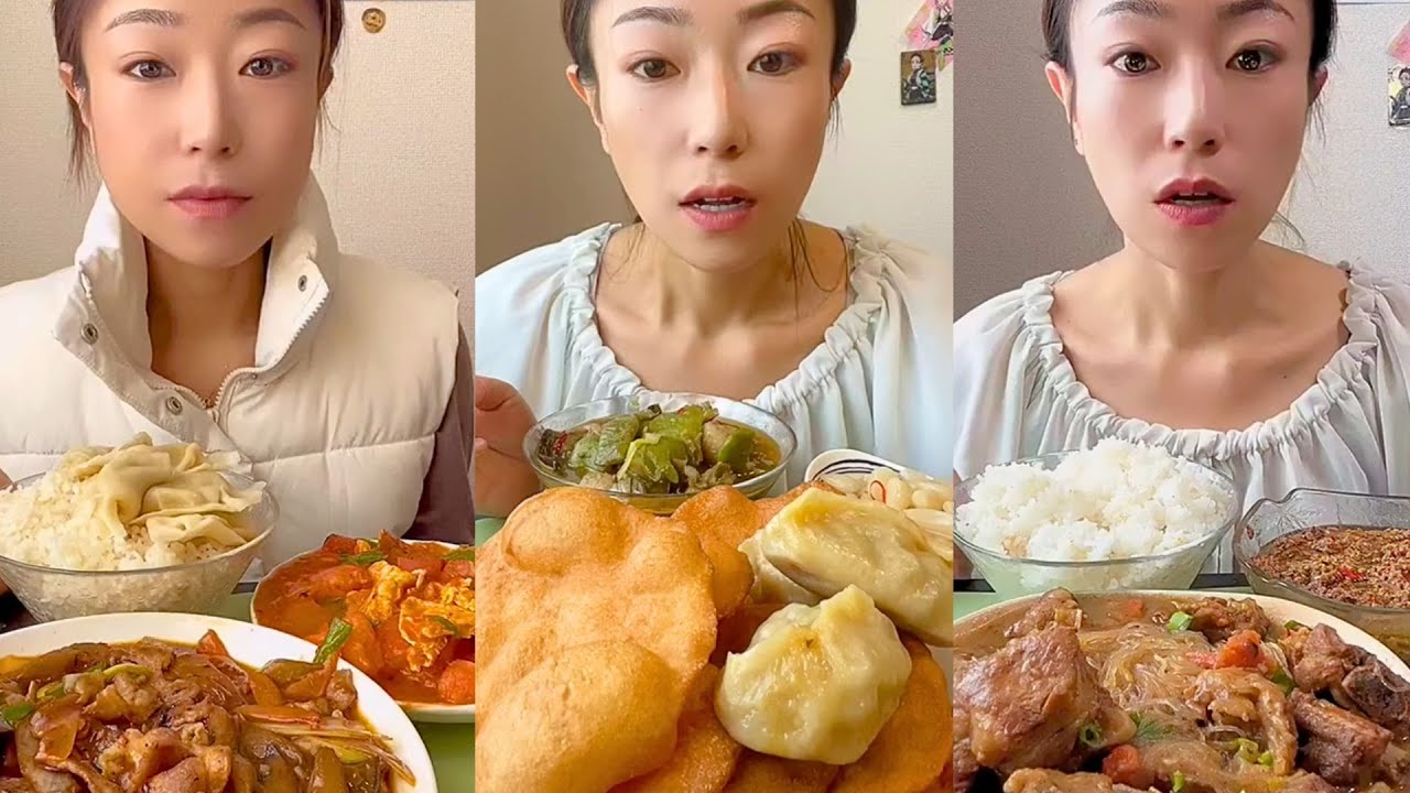 Chinese Home-Cooked Food Mukbang | Realistic Eating Sounds No Talking #424