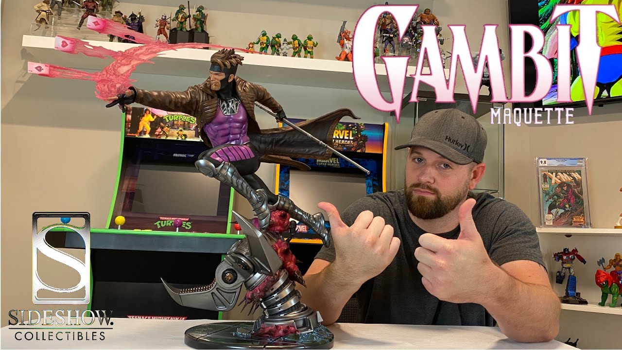 GAMBIT Maquette by Sideshow Collectibles 1/4 Scale Statue Review