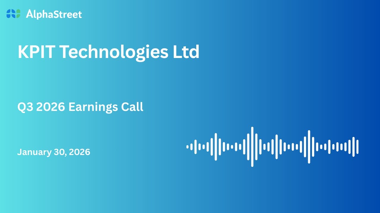 KPIT Technologies Ltd Q3 FY2025-26 Earnings Conference Call