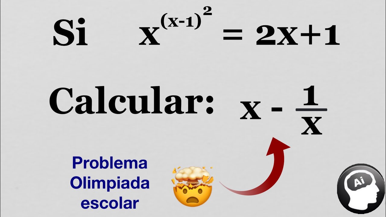 ¿Puedes resolver esta ecuación nivel olimpiadas escolares? 🤯