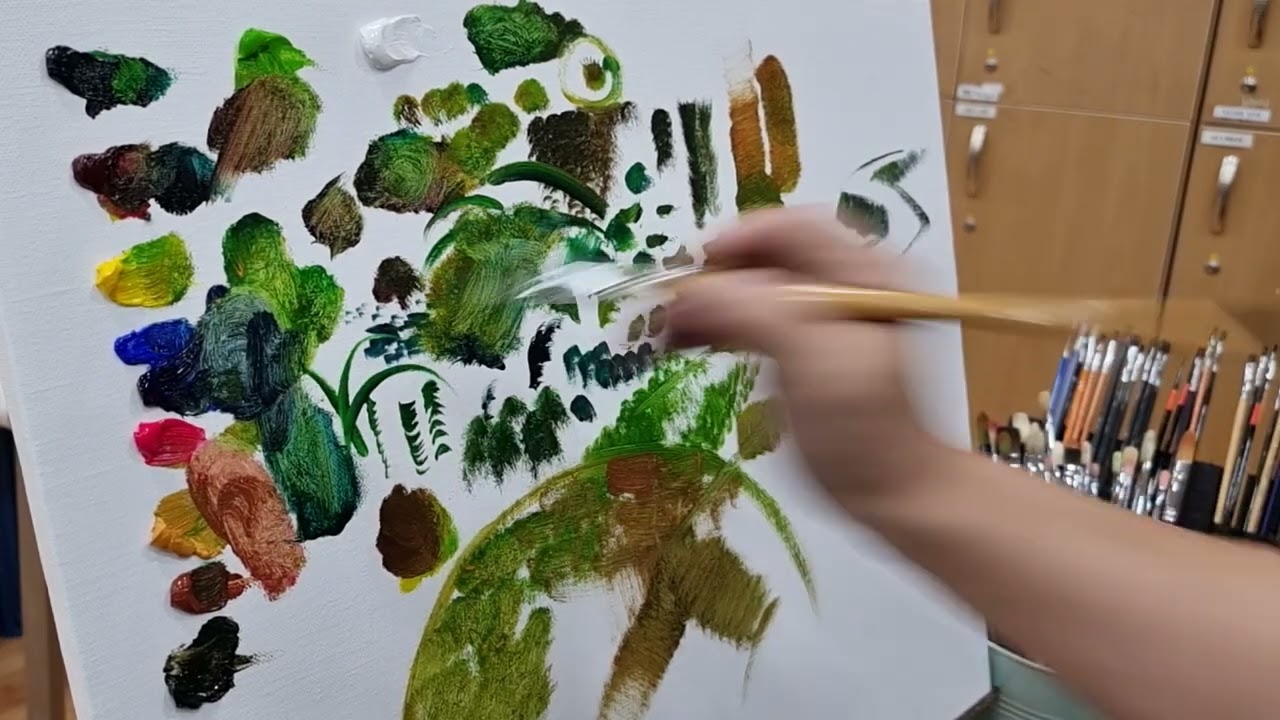 [야외로Art]유화와 붓의 기본 속성을 알아봅시다.How to use oil painting & brush