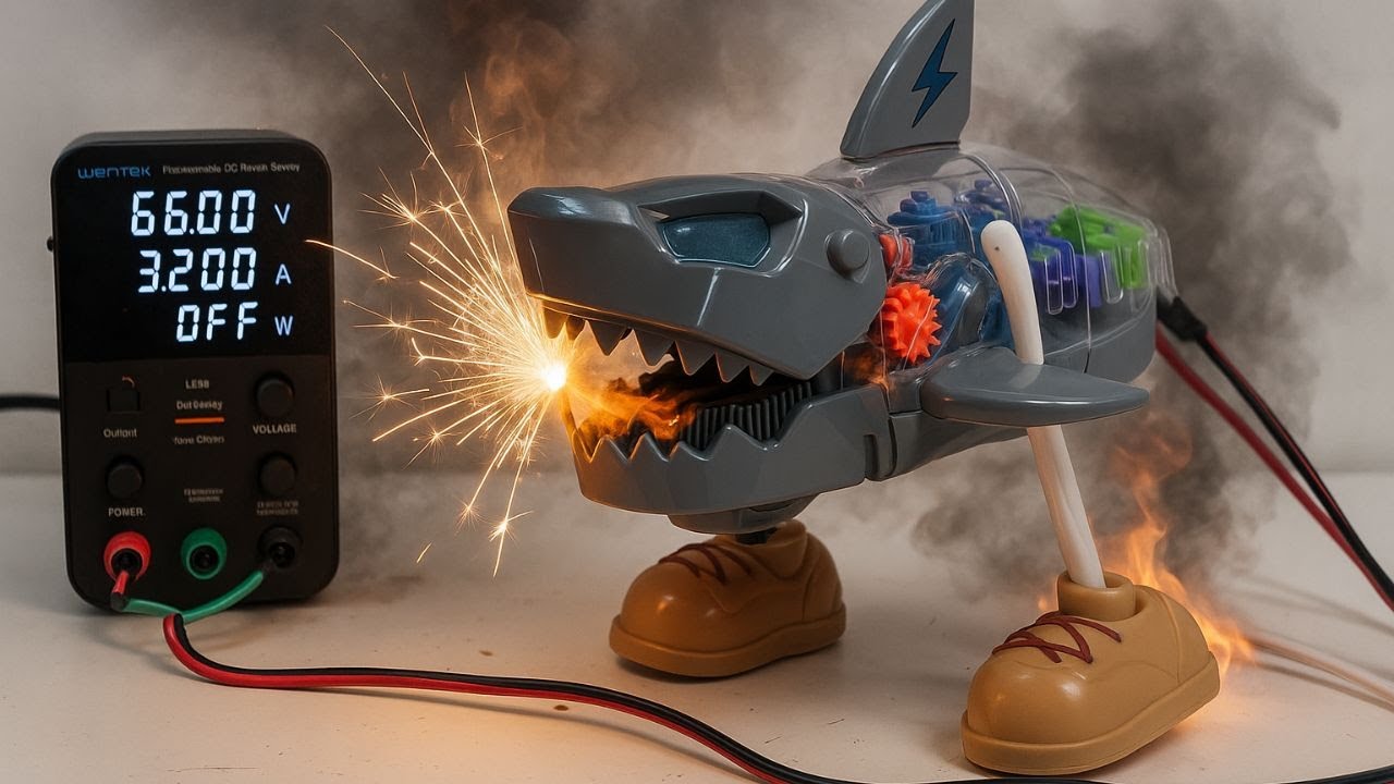 I APPLIED HIGH VOLTAGE to ELECTRIC Toys #49 Dangerous Experiment!
