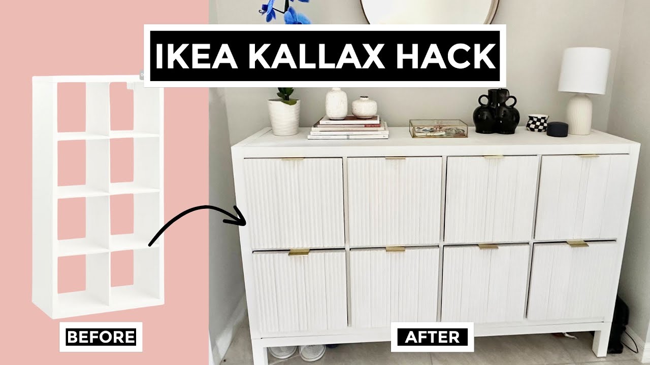 IKEA KALLAX HACK TRANSFORMATION - EASY DIY SIDEBOARD TO ELEVATE YOUR SPACE