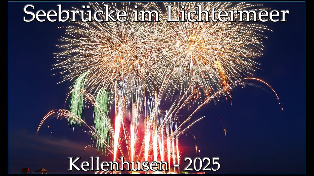 Seebrücke im Lichtermeer 2025 - Kellenhusen | Feuerwerk von der Seebrücke