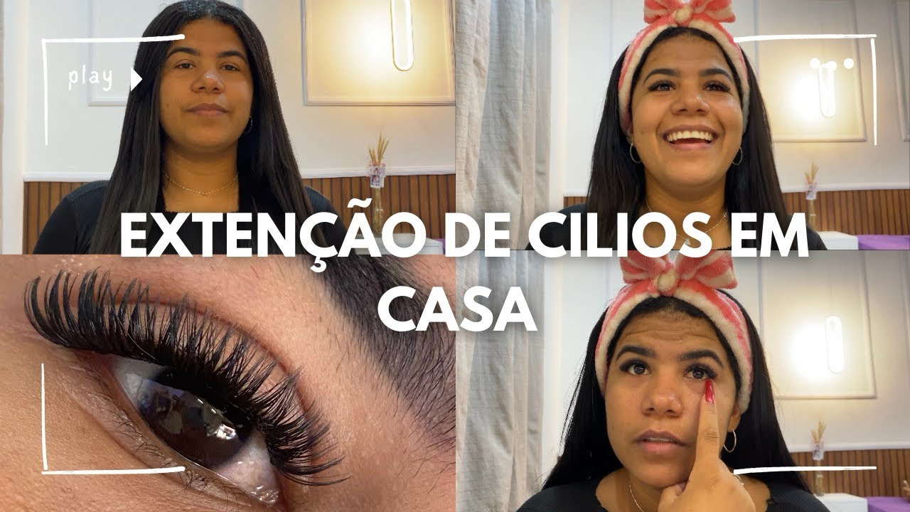 EXTENSÃO DE CÍLIOS EM CASA | CÍLIOS EM TUFINHO | MUITO FÁCIL
