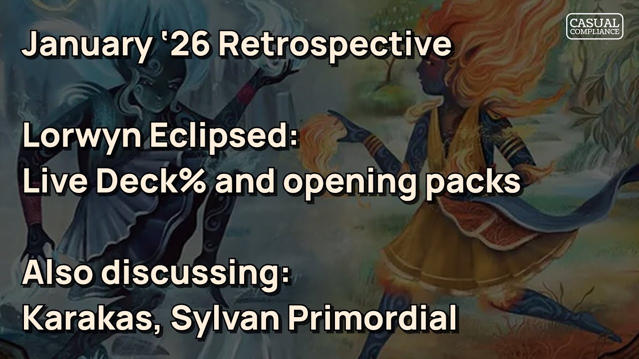 Live Lorwyn Eclipsed Deck% and opening packs | January '26 Retrospective