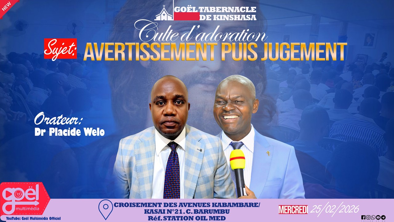 AVERTISSEMENT PUIS JUGEMENT | PASTEUR DR PLACIDE WELO