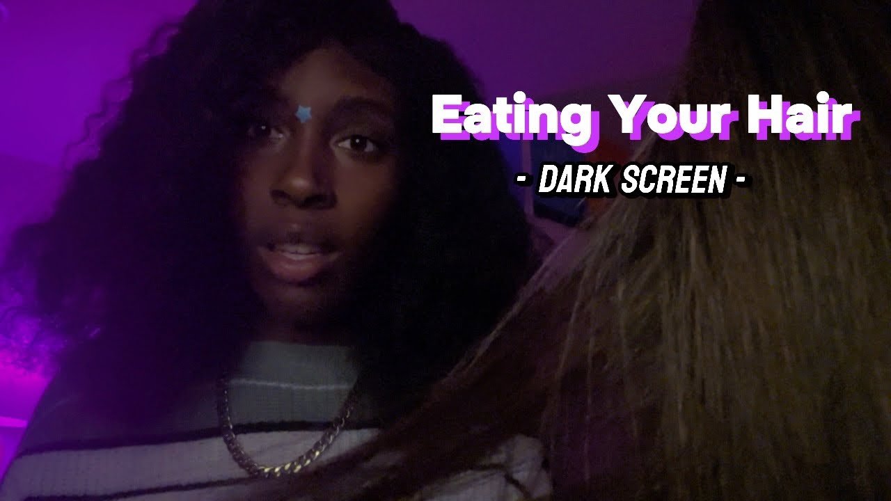 ASMR | Girl That’s OBSESSED w/ You EATS Your Hair at Sleepover (dim screen)