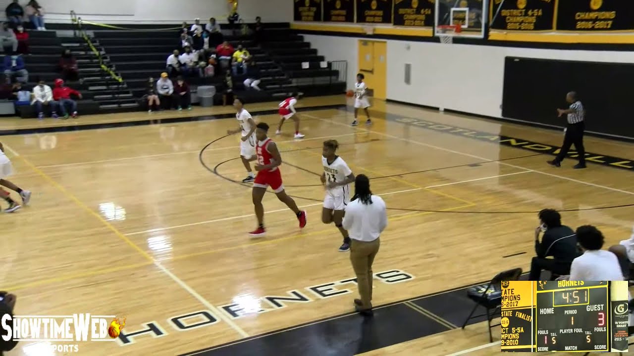 (F) Scotlandville High (white) vs Zachary High (red) - Freshman Basketball