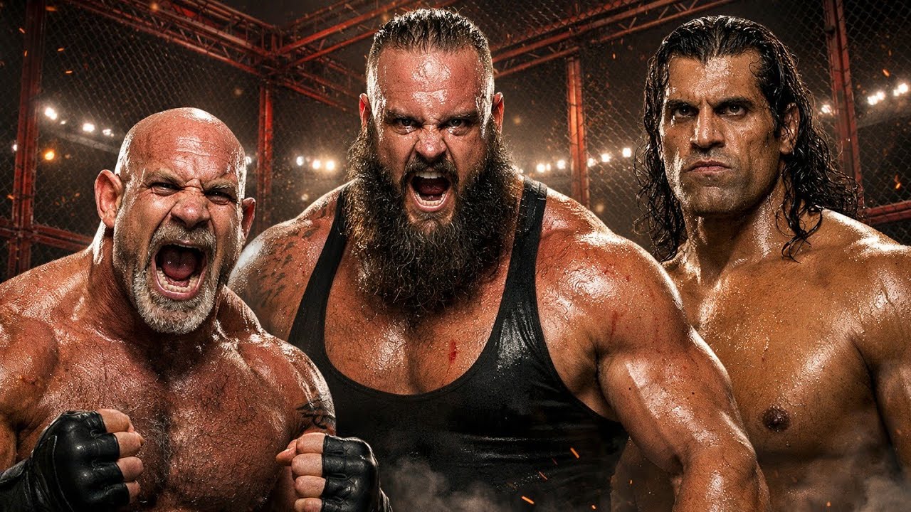 WWE 2K26 Goldberg vs Khali vs Braun Strowman | Full Match Hindi Commentary