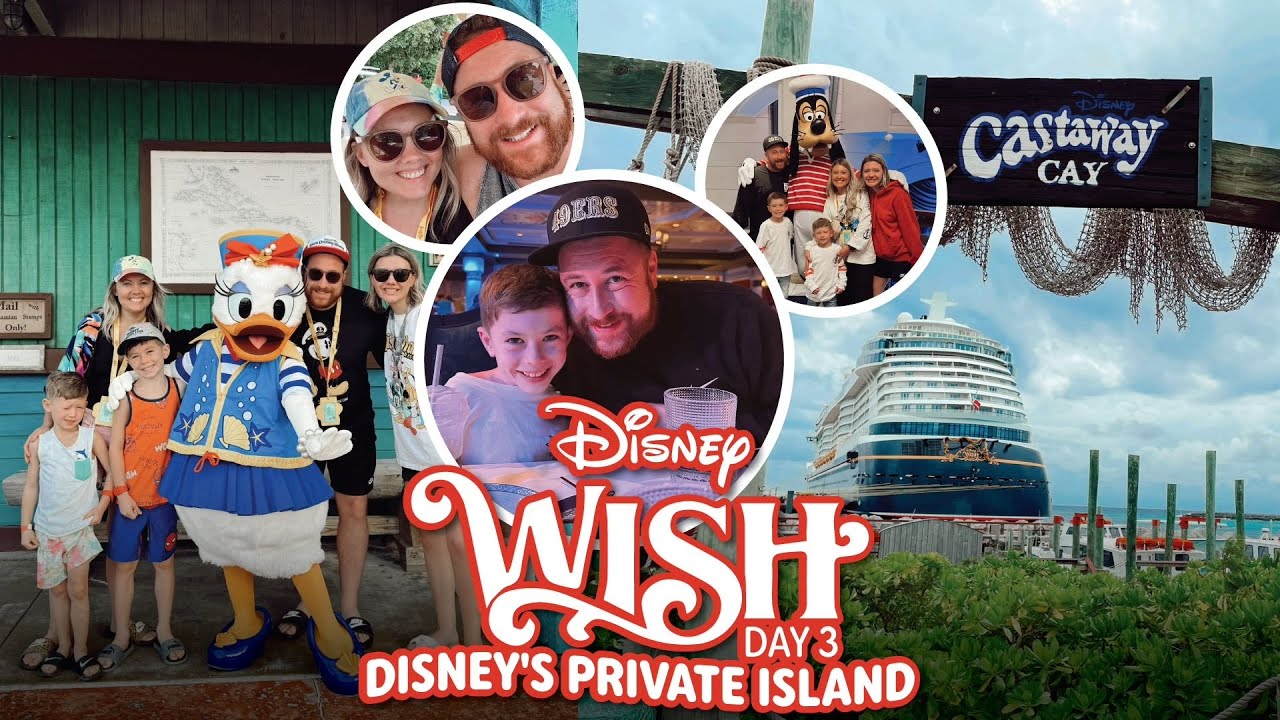 Disney's PRIVATE island CASTAWAY CAY // Trivia, Arendelle, Funnel vision, & silent disco! // Day 3