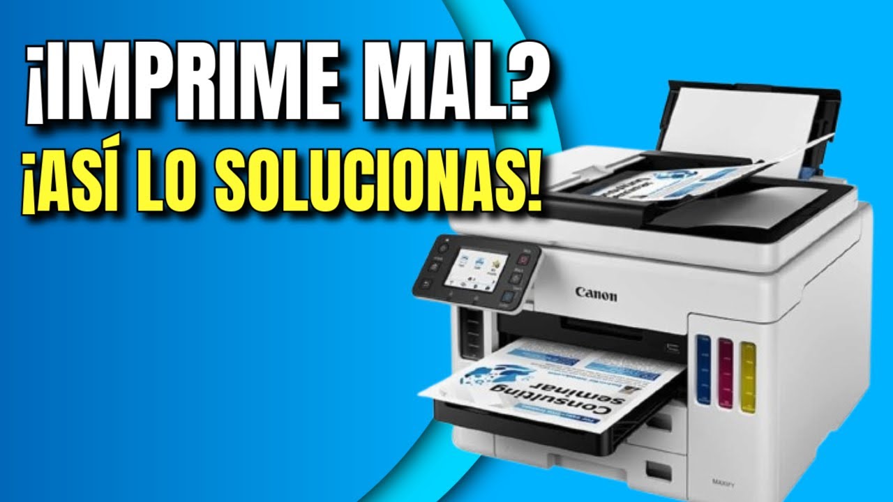 ¿Tu impresora imprime mal? Así se hace el mantenimiento Canon GX6010