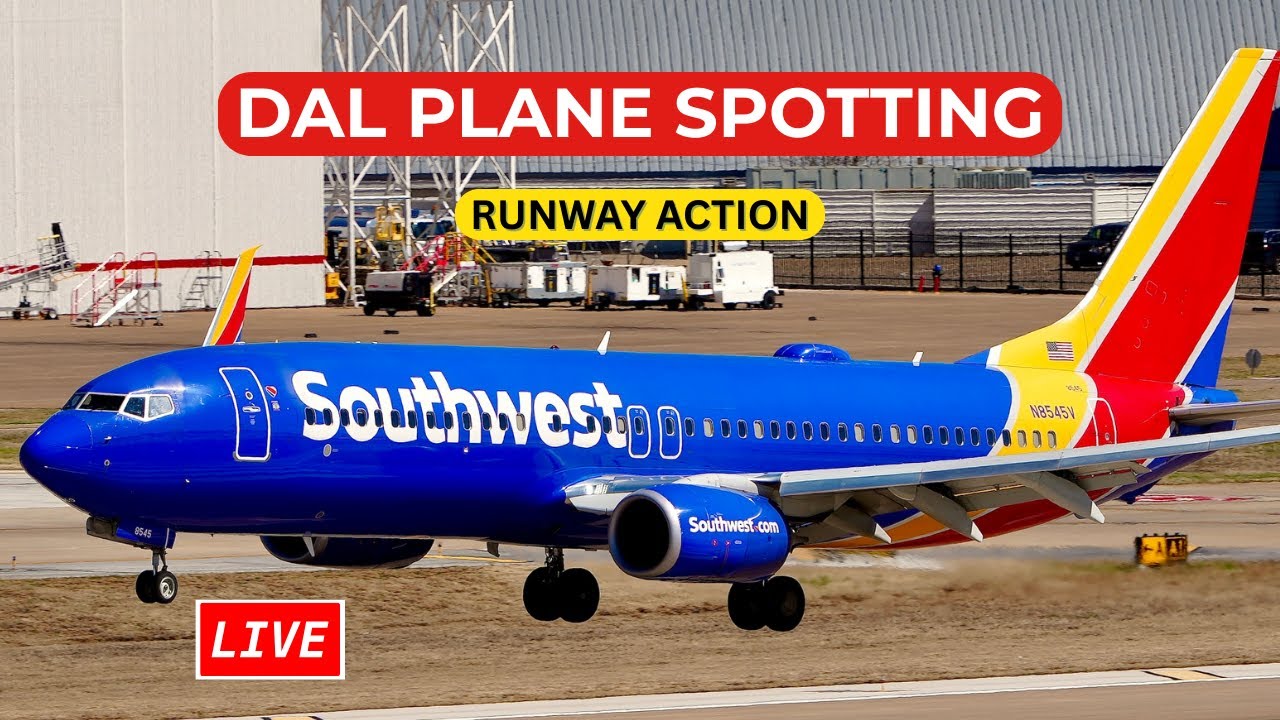 🔴 LIVE DAL Plane Spotting with ATC ✈️ Runway Action | Dallas Love Field
