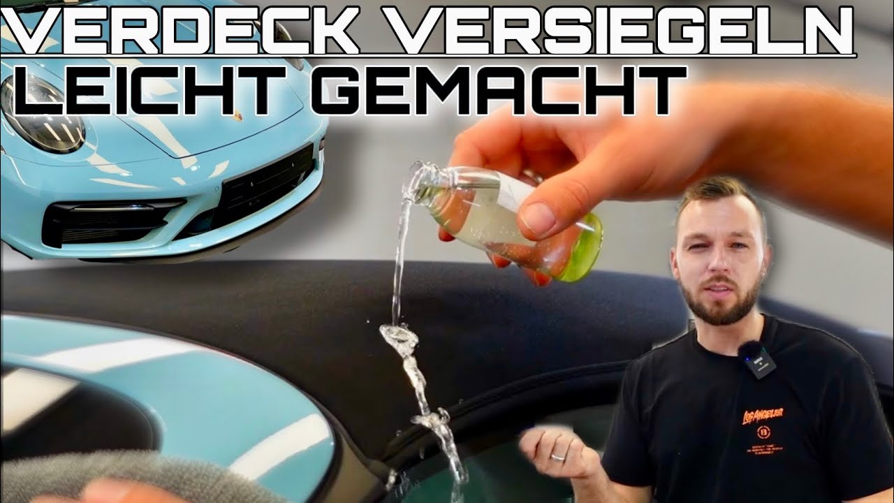 ⚡️SCHNELL & KINDERLEICHT ! Cabrio Verdeck versiegeln ohne abkleben | Anwendung SONAX Fabric Coating