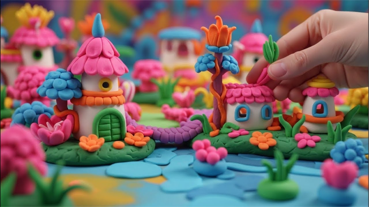 Building a Detailed Clay Fantasy Landscape 🏘 😍