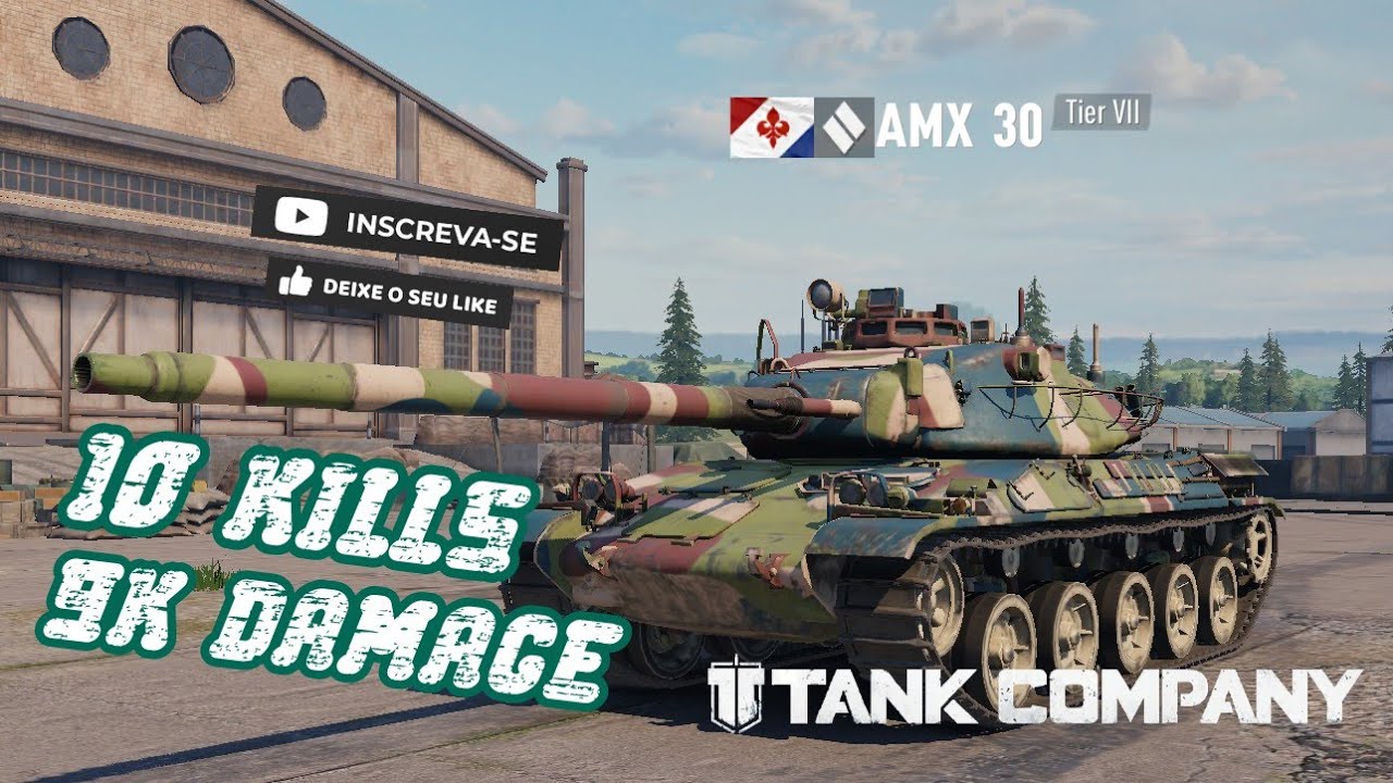 Tank Company / AMX 30 , GAMEPLAY , 10 KILLS , 9K DAMAGE #tankcompany #gameplay
