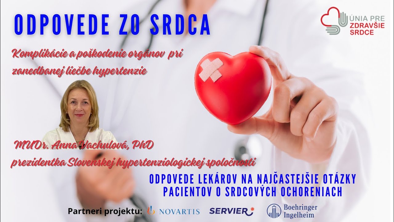 Komplikácie a poškodenie orgánov -odpovedá MUDr. Anna Vachulová, PhD, prezidentka SHS