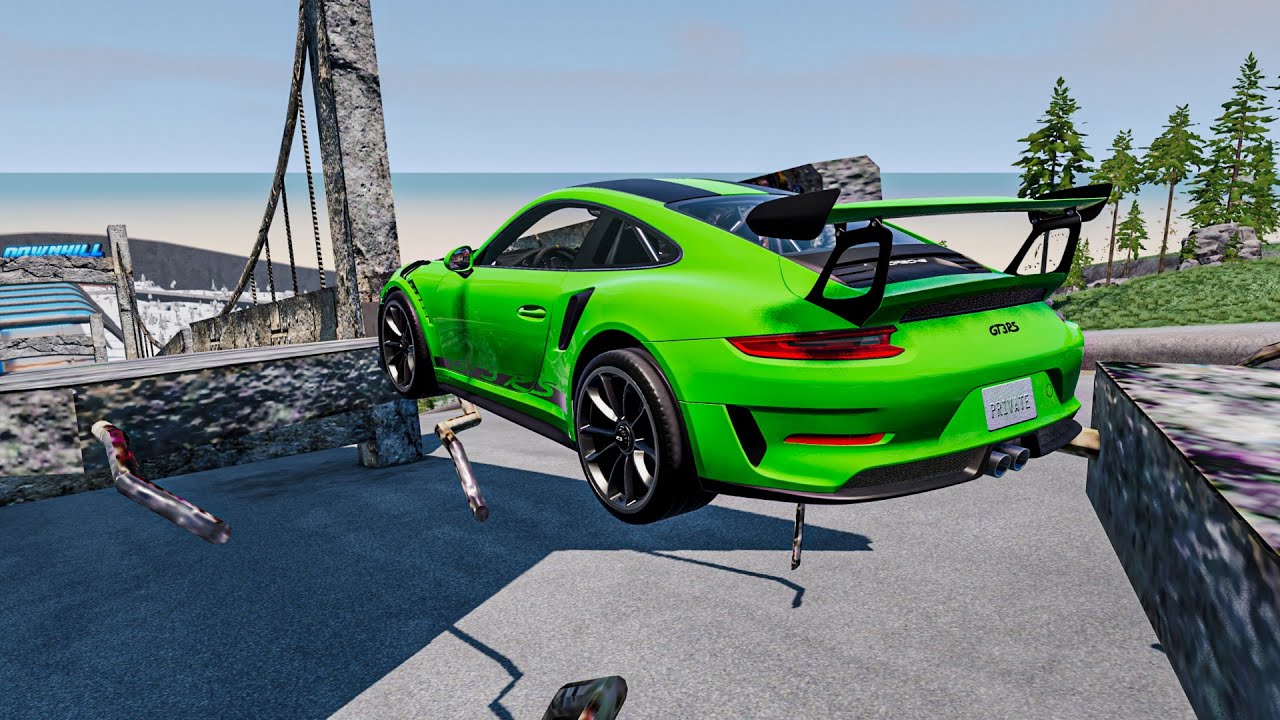 Expensive Car vs Broken Bridge - 99% can't survive | BeamNG Drive