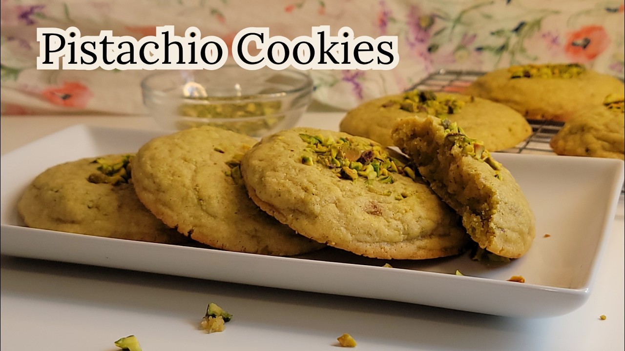 Pistachio Rose Giant Cookies | Floral & Nutty