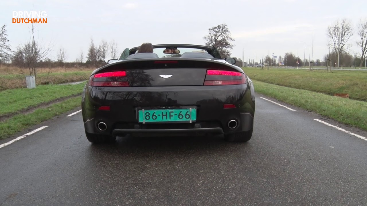 Aston Martin V8 Vantage Roadster sound - Driving-Dutchman