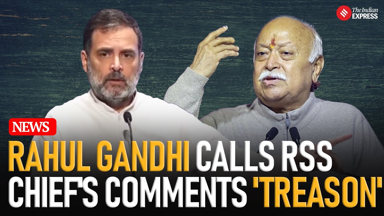 Rahul Gandhi Calls RSS Chief's Remarks 'Treason' | Mohan Bhagwat Statement