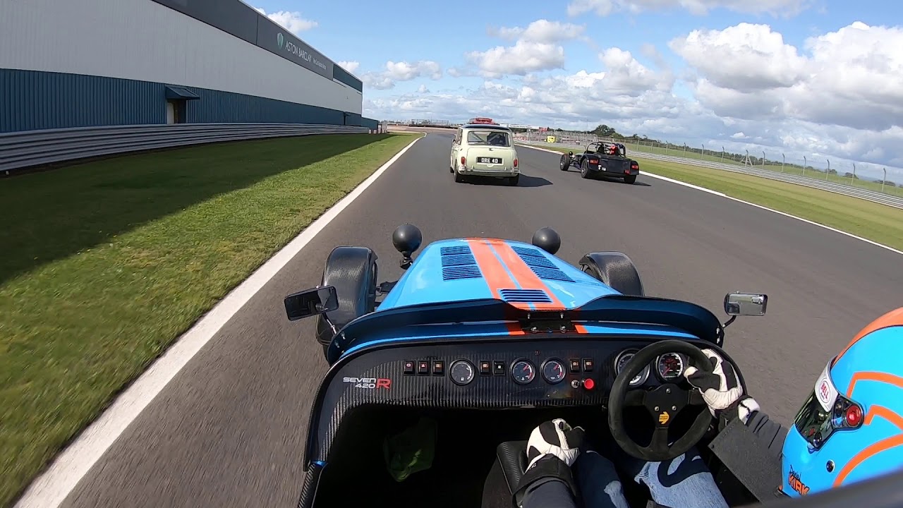 Caterham 420R Donington track day 4/9/19 Early laps