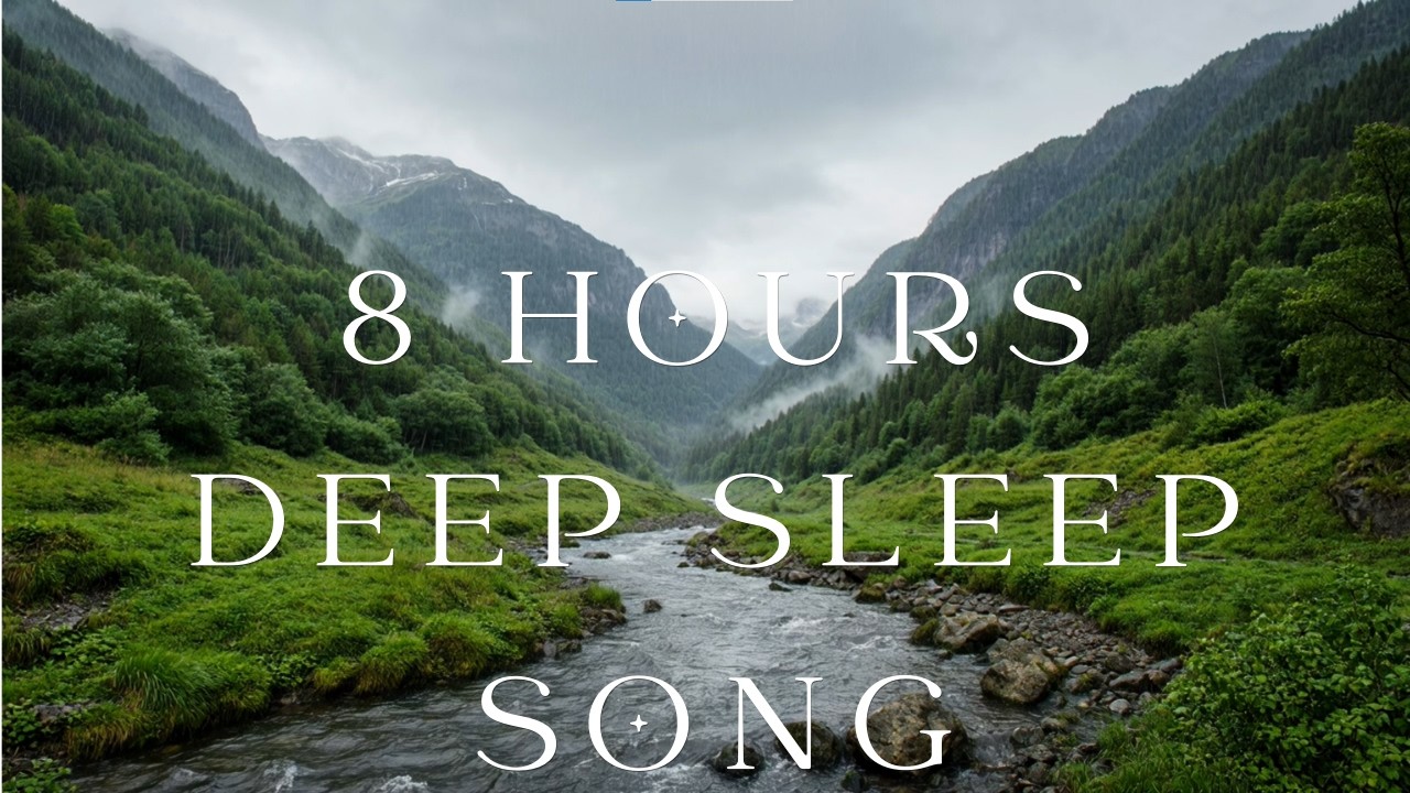 8 Hours Relaxing Water Sounds | Gentle Creek in Forest for Sleep & Meditation