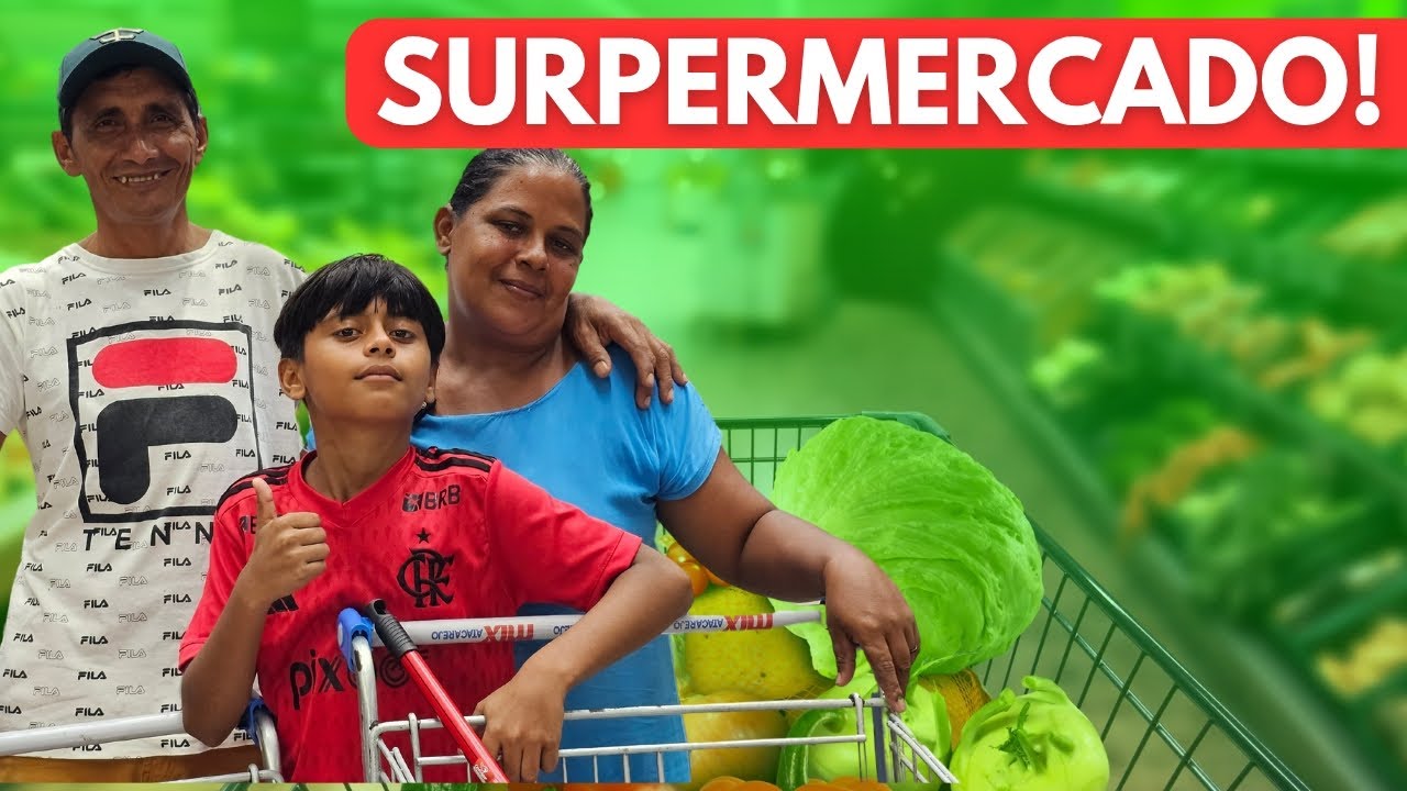 FAMÍLIA DO BELO NO SUPERMERCADO FAZ A MAIOR COMPRA❤️