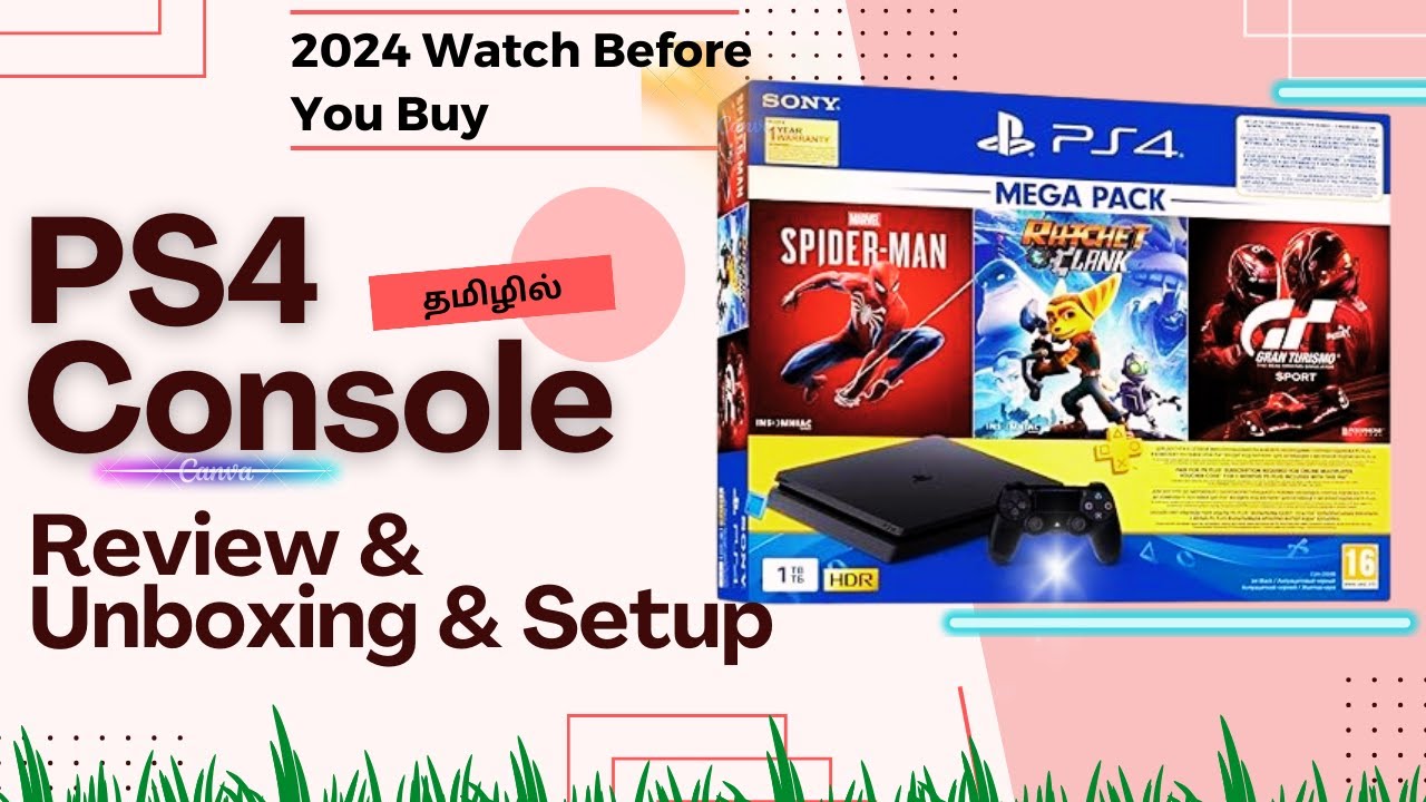 💥PlayStation 4 ✨Review & Unboxing and Setup Complete Video தமிழில் | PS4 Console CMD VK💥