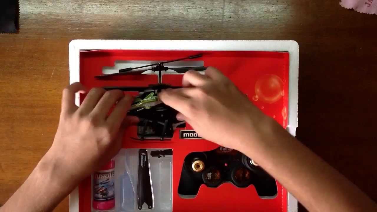 ModelArt 4.5 Channel BubbleCopter Unboxing/Hands-on :: The bubble blowing mini helicopter