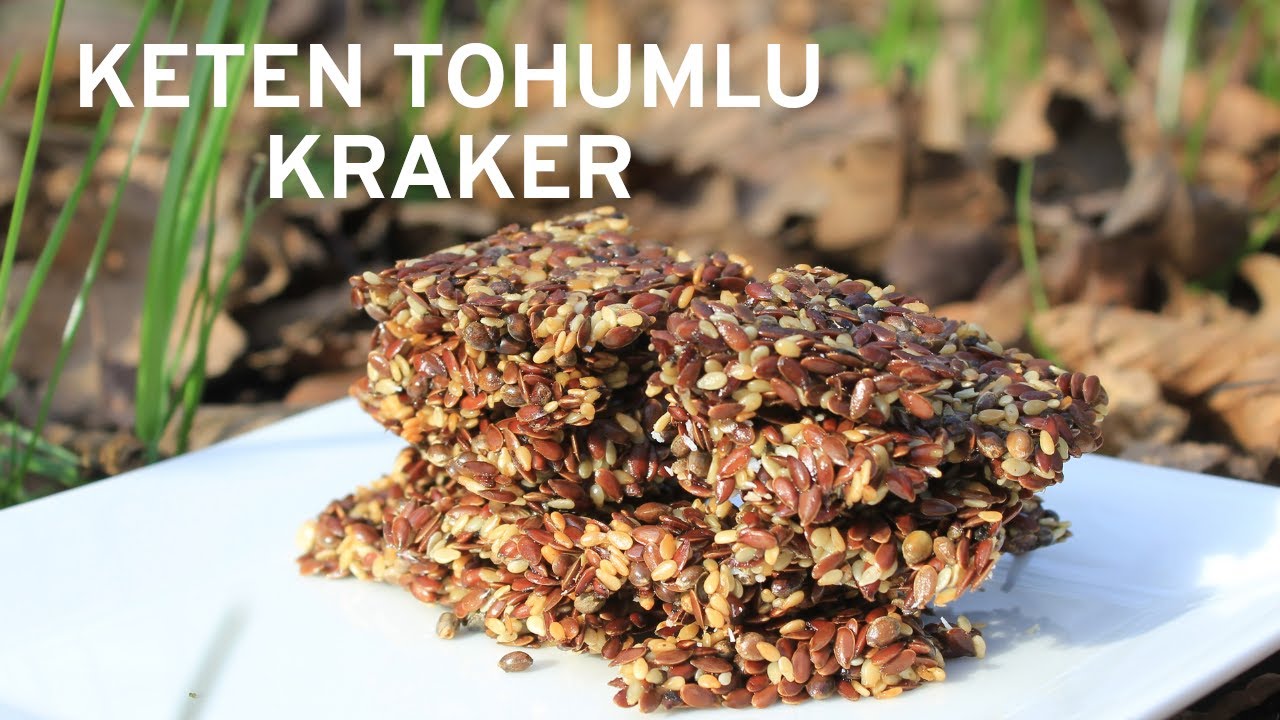 Yüksek Proteinli Keten Tohumlu Kraker | Ketojenik, Vegan, Paleo, Glutensiz