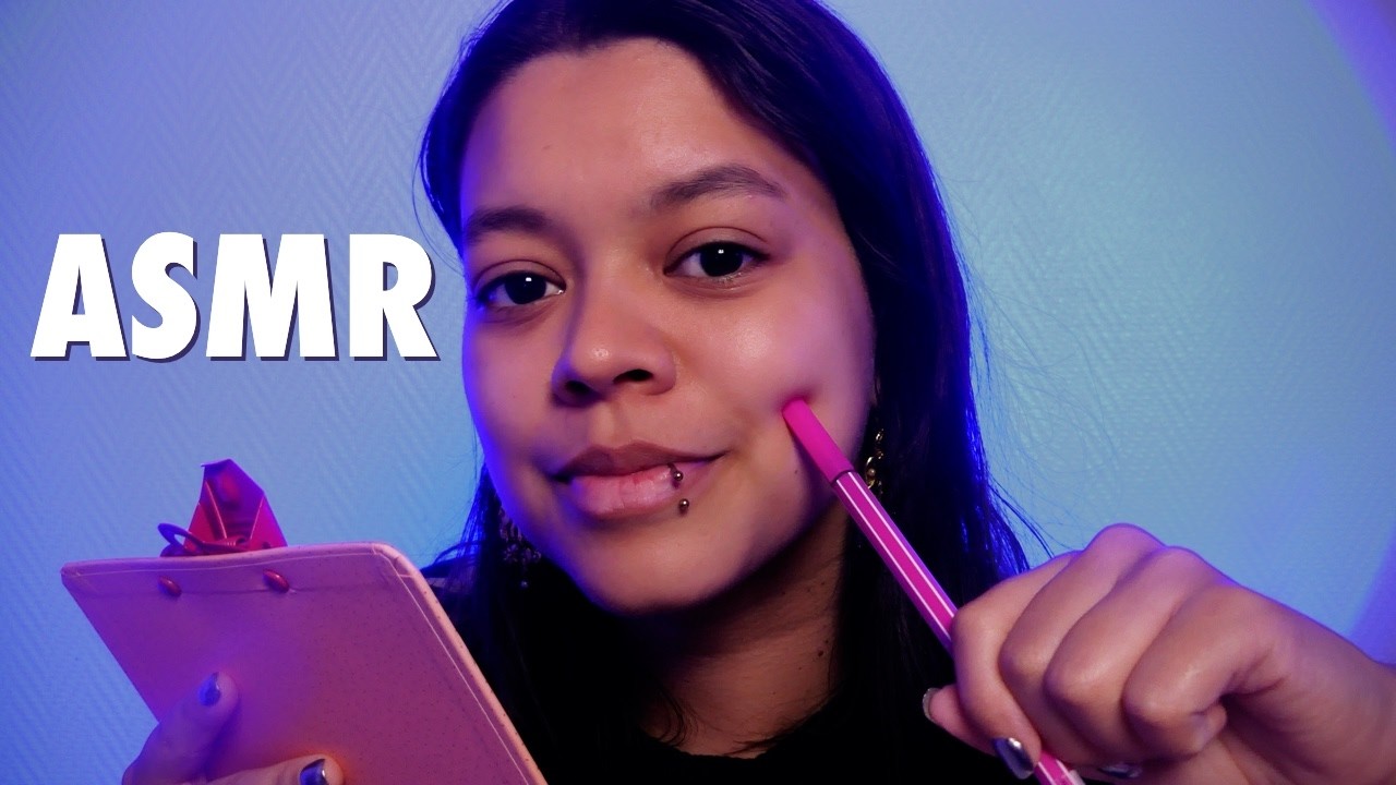 Je t'observe et je prends des notes 🖍️ (+ instructions ) | SOFT SPOKEN ASMR FR