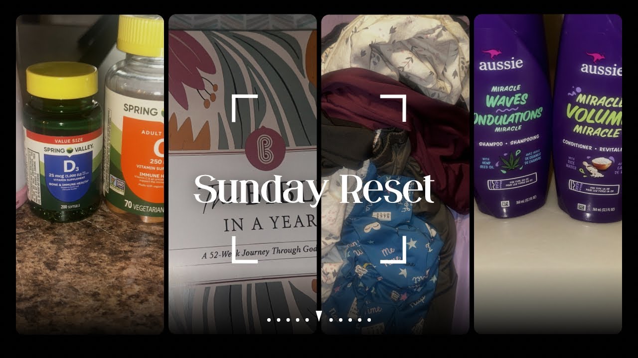 Sunday Reset Routine 🤍 Laundry, Hair Wash, Cooking Dinner & spending time with God 