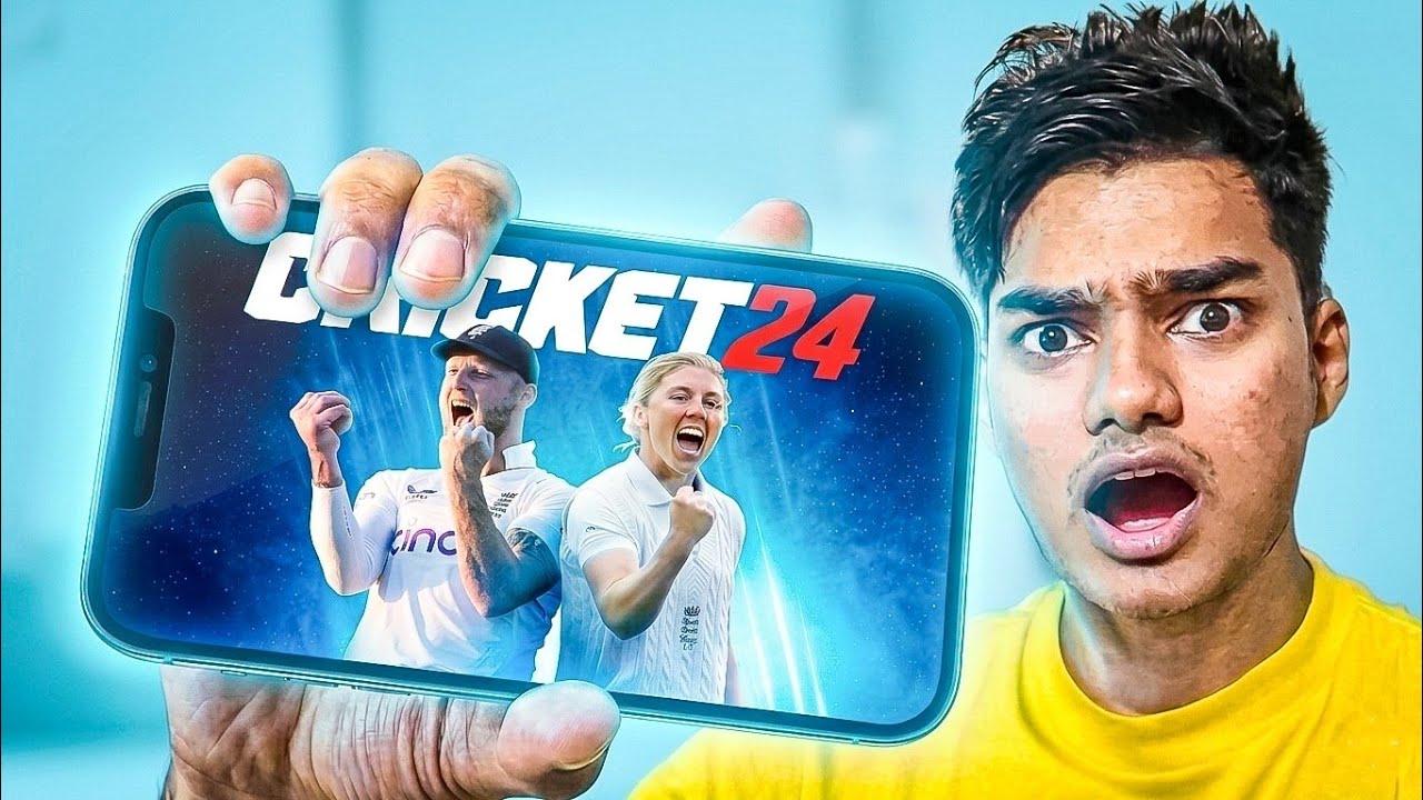 PLAYING CRICKET 24 ON MOBILE? 😱🔥