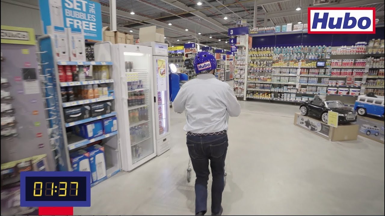 100 seconden gratis winkelen bij Hubo