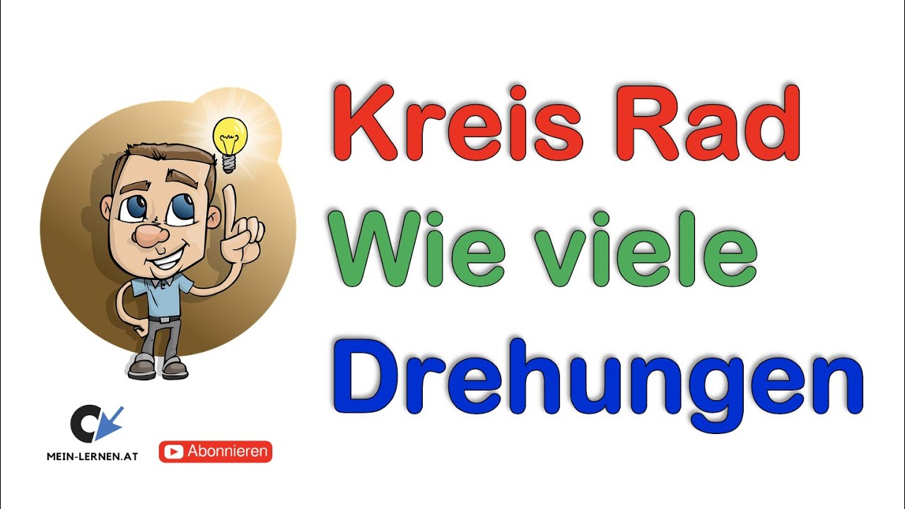 Kreis Rad volle Umdrehungen auf einer Strecke