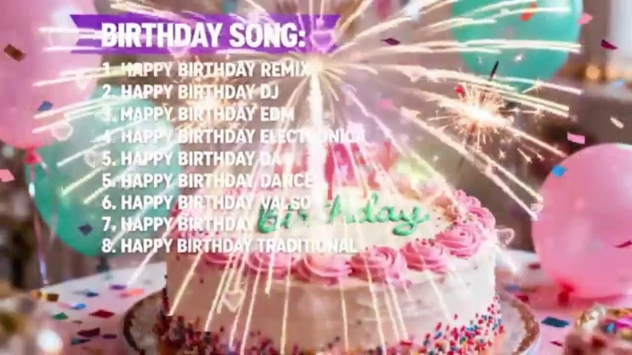 Birthday Playlist | Best Happy Birthday Song Remix | All the Best on Your Special Day 🎈🎈