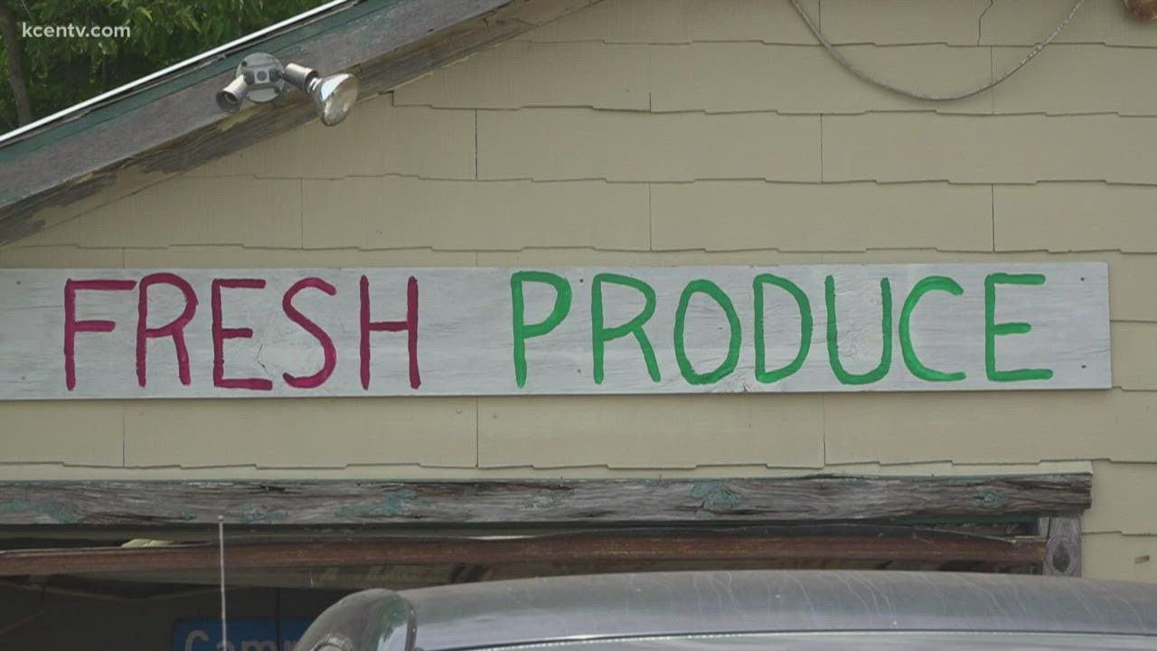 Local man selling fresh produce