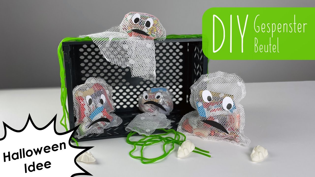 DIY Halloween Gespenster Beutel | Nähen oder Basteln | Deko