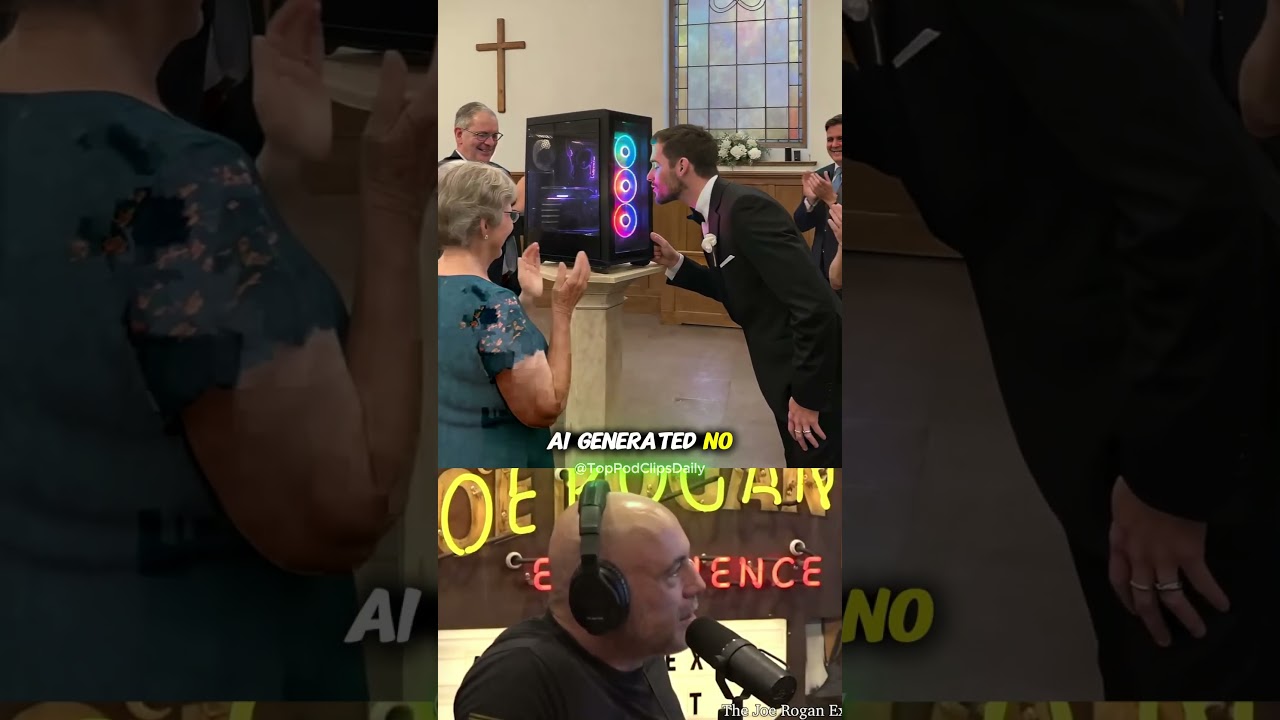 Joe Rogan reacts to sora 2 Ai video (his team corrects him)