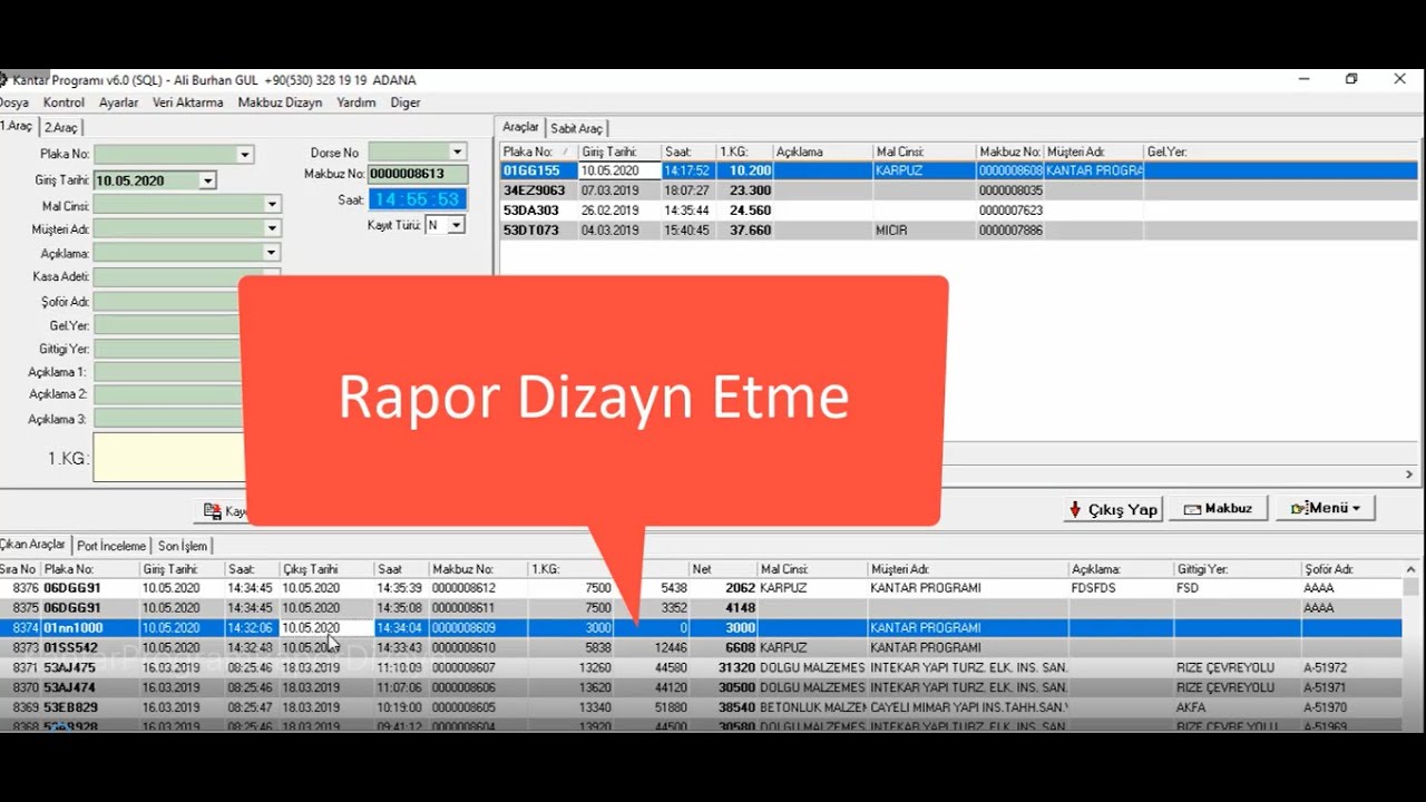 Kantar Programi Rapor Dizayn, kantarprogrami.gen.tr,  kantarprogrami.com