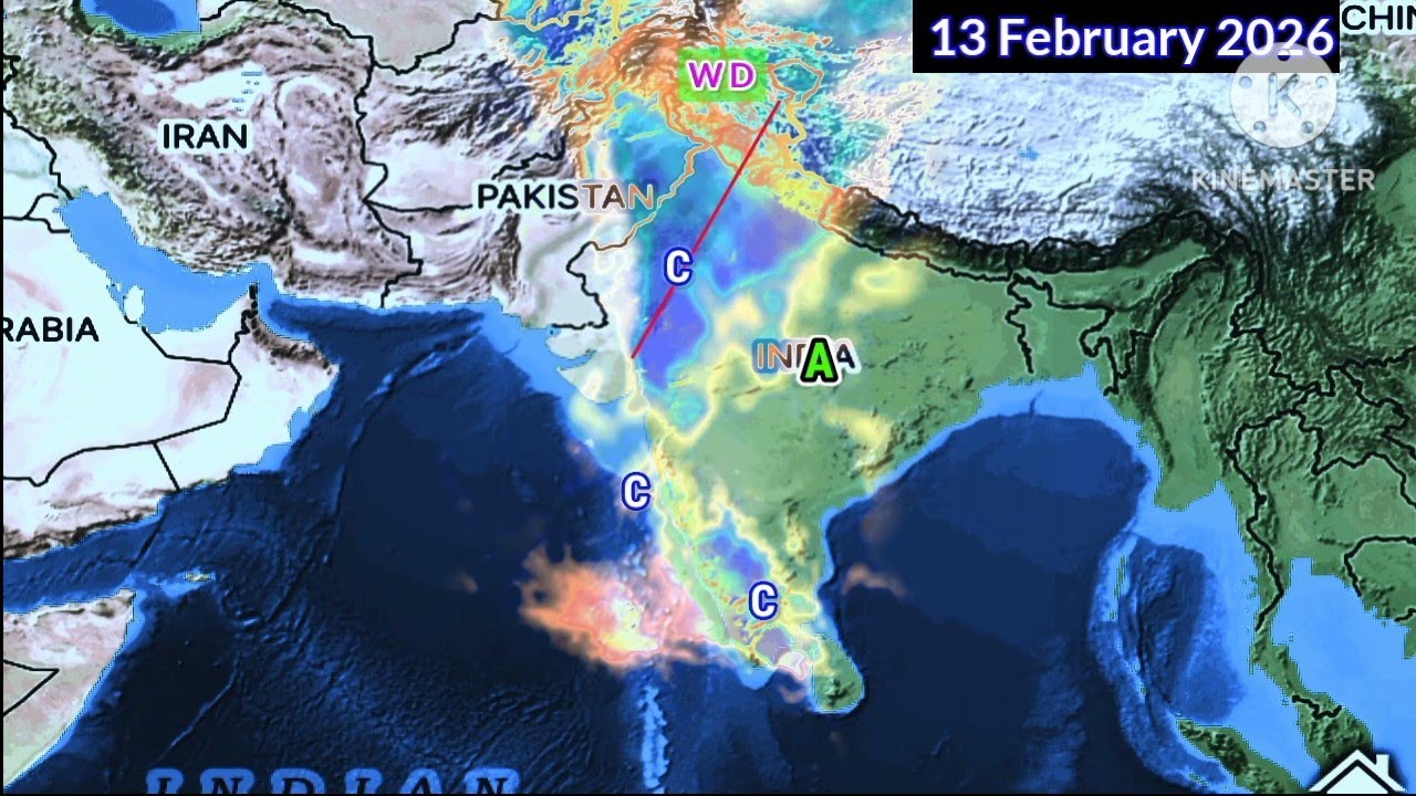 Next 25 Days Weather System Analysis January 2026 Update South Asia Map. 