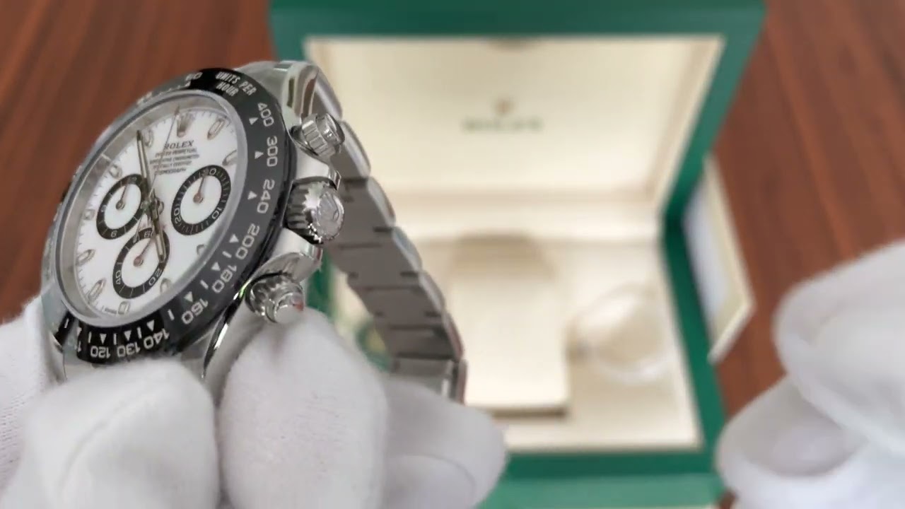 Unboxing New Rolex Daytona 116500LV Panda men's watch 2022 full set