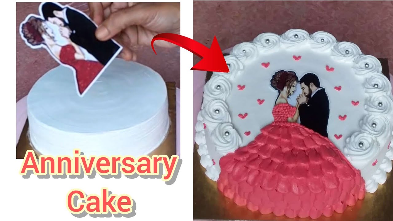 Beautiful Anniversary Cake Design || এ্যানিভার্সারি কেক ডিজাইন