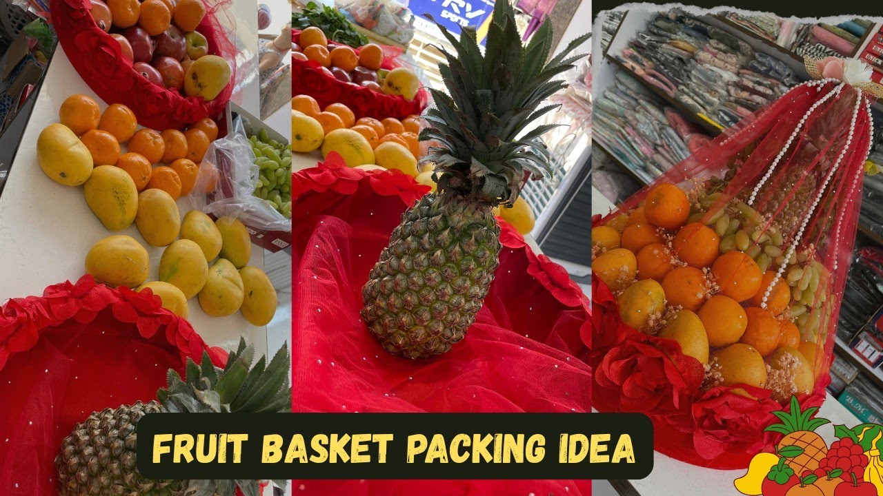 Decorate fruit basket for engagement/wedding/ tilak❤️🍅🍇🥭|| #fruitbasket