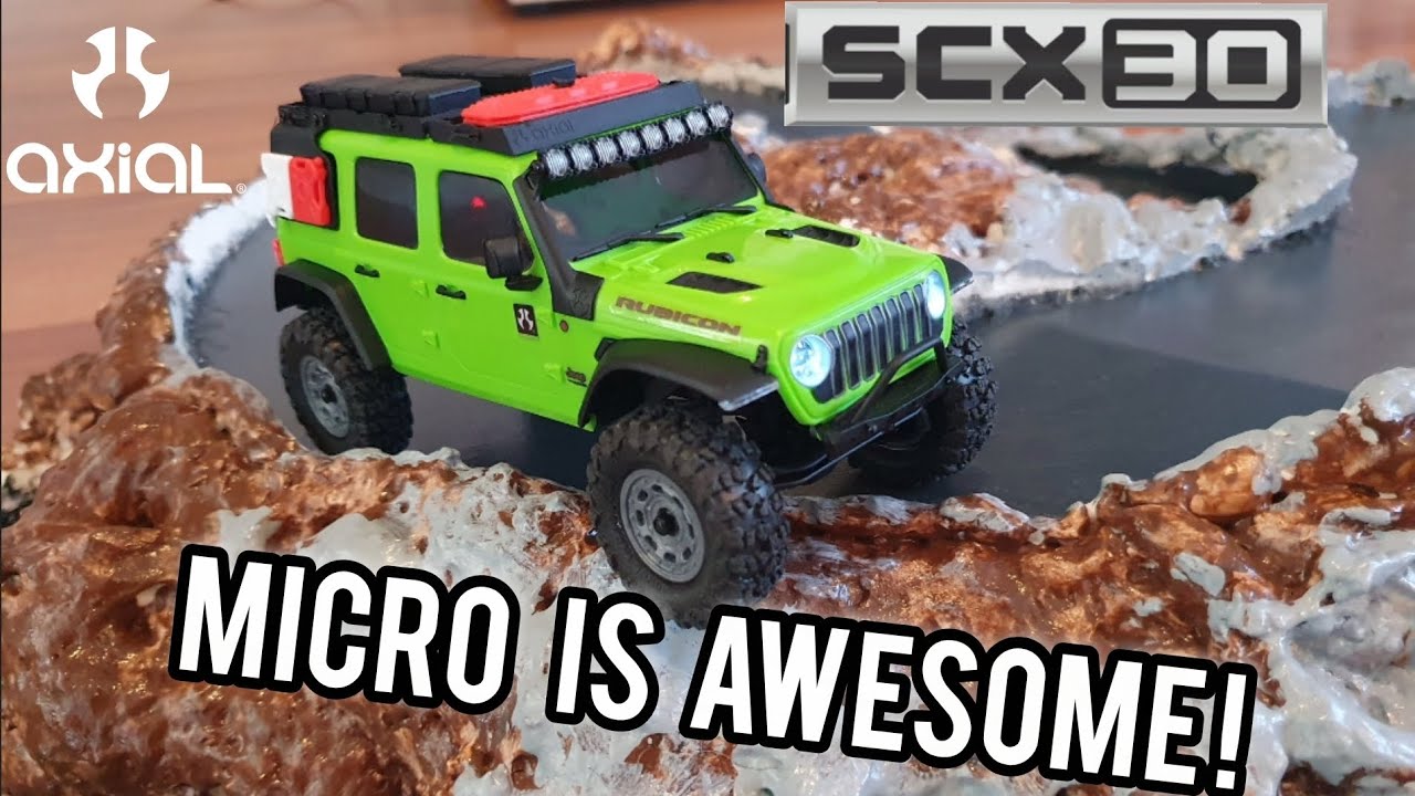 Micro RC's are hot! Axial SCX 30 unboxing & first run