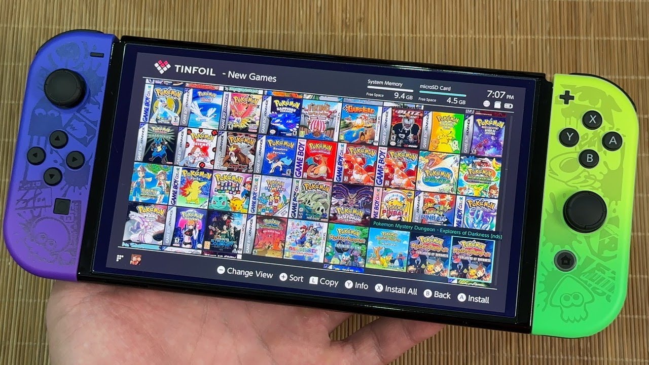 Tinfoil host Switch và host Retro Nintendo Switch - không cần máy tính !