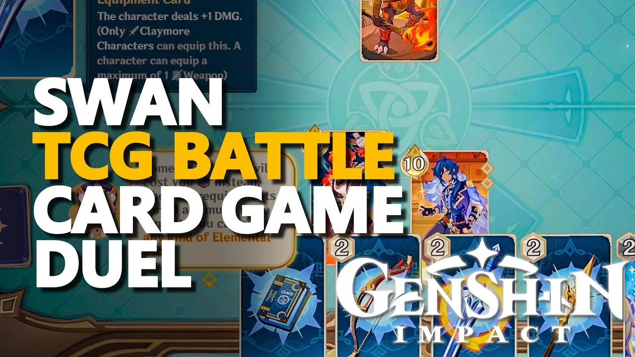 Swan TCG Battle Card Game Duel Genshin Impact