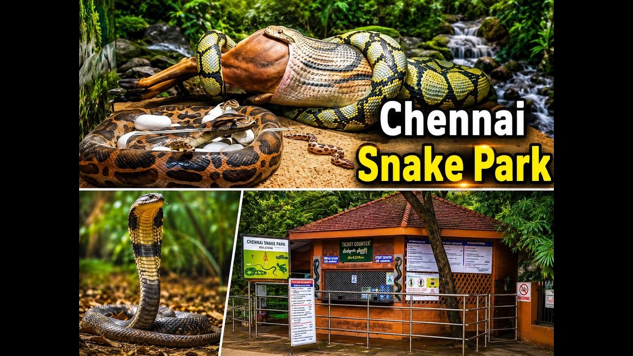 சென்னை  பாம்பு பண்ணை || Chennai Snake Park | Guindy National Park | Guindy Snake Park | Reptile Park
