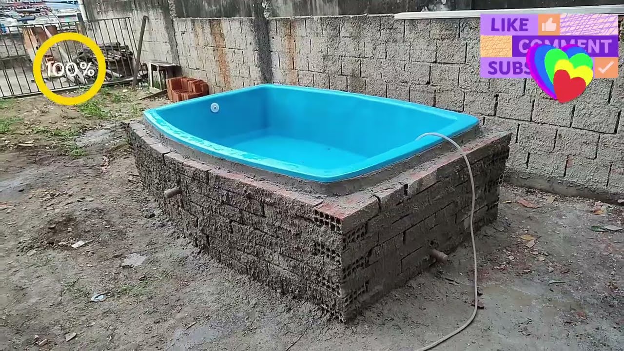Piscina de fibra instalada Trabalho realizado em Nilópolis RJ Equipe MMpiscinas RJ